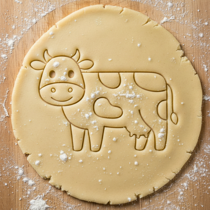 Ausstechform-Set – Kuh (STL, 2‑teilig) – Rohling