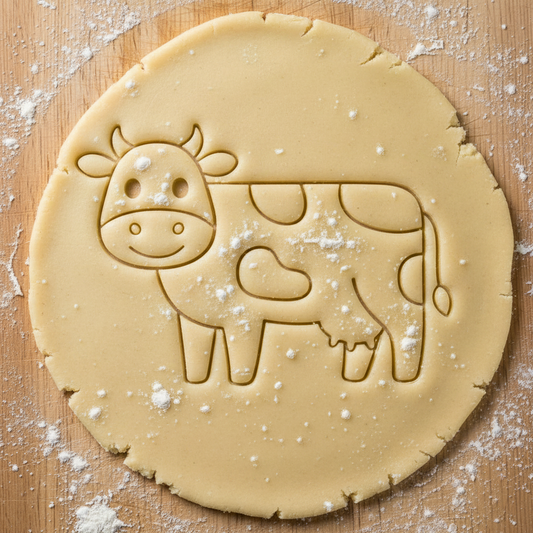 Ausstechform-Set – Kuh (STL, 2‑teilig) – Rohling