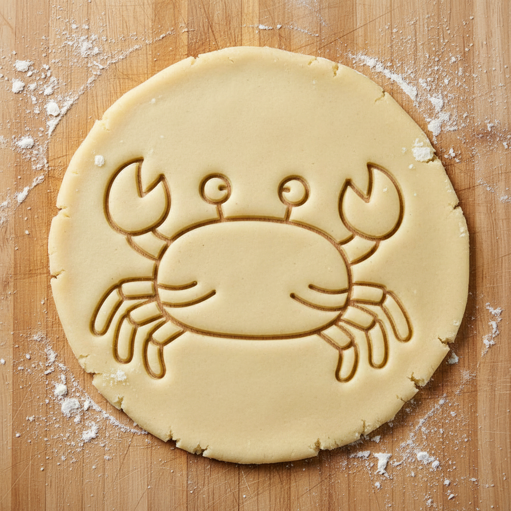 Ausstechform-Set – Krabbe (STL, 2‑teilig) – Rohling