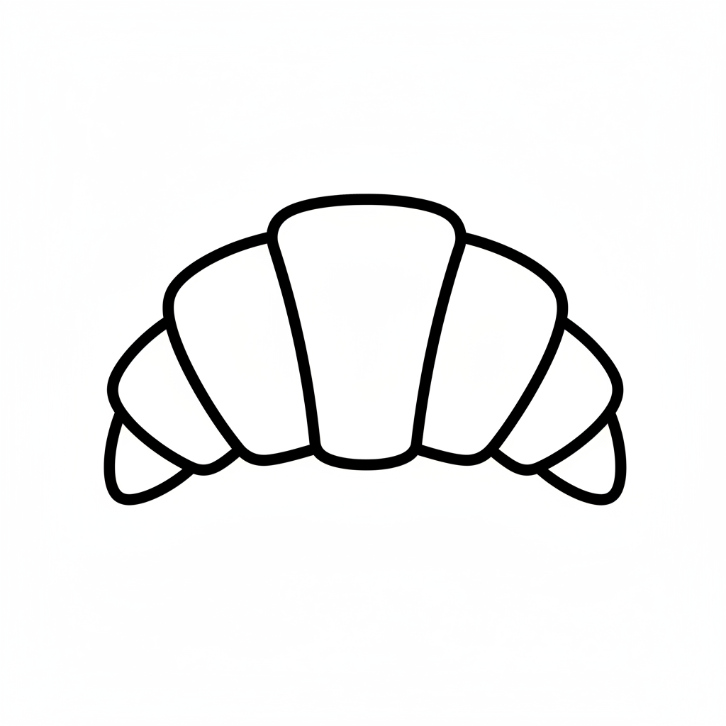 Ausstechform Croissant – STL Cookie Cutter Set (2‑teilig)