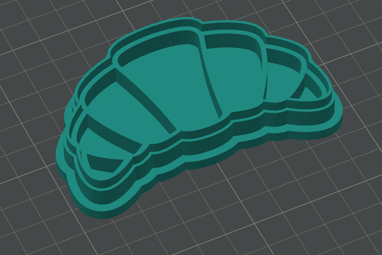 Ausstechform-Set – Croissant (STL, 2-teilig)
