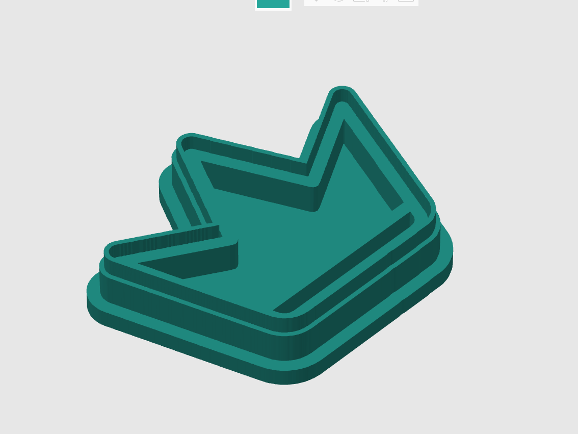 Ausstechform-Set – Krone (STL, 2-teilig)