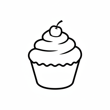 Ausstechform Cupcake – STL Cookie Cutter Set (2‑teilig)