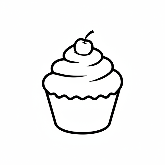 Ausstechform Cupcake – STL Cookie Cutter Set (2‑teilig)