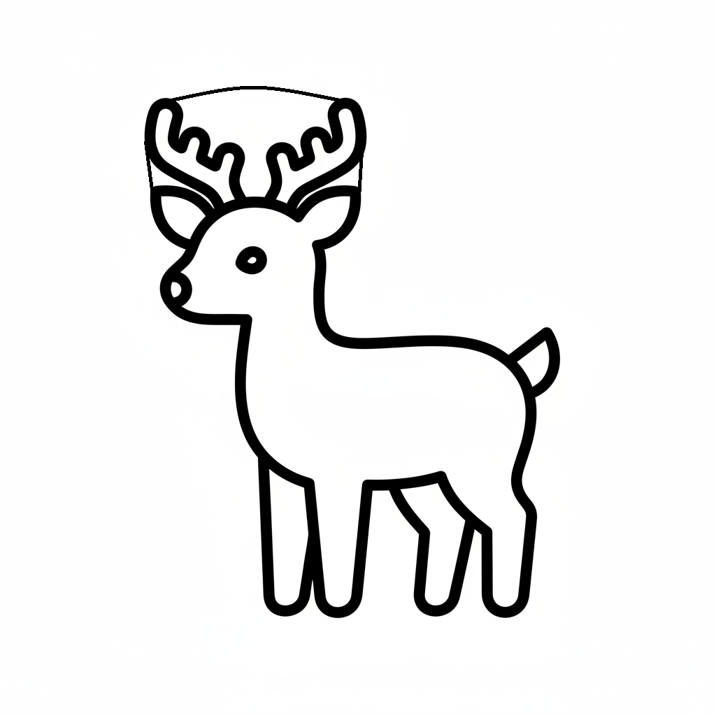 Ausstechform-Set – Hirsch (STL, 2‑teilig) – Produktbild