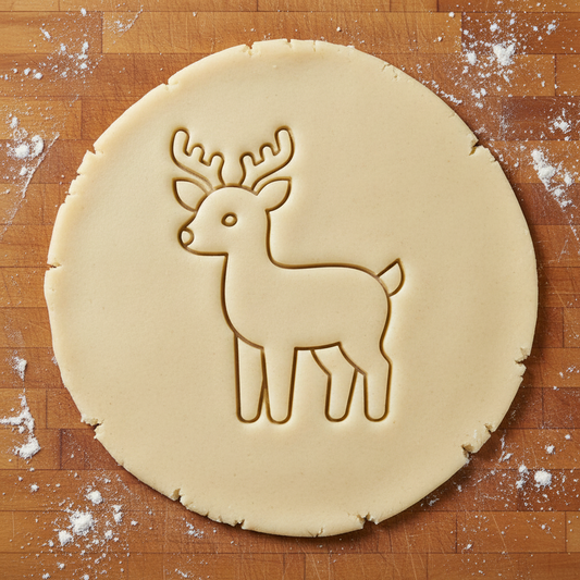 Ausstechform-Set – Hirsch (STL, 2‑teilig) – Rohling
