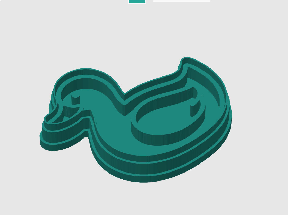 Ausstechform-Set – Ente (STL, 2‑teilig) – Cutter/Imprint Vorschau