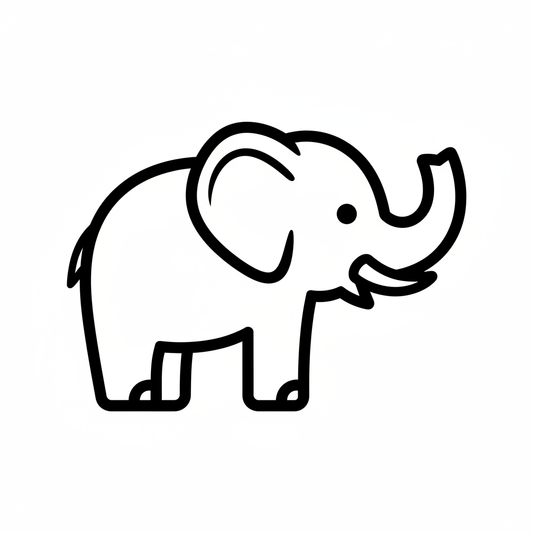 Ausstechform Elefant – STL Cookie Cutter Set (2‑teilig)