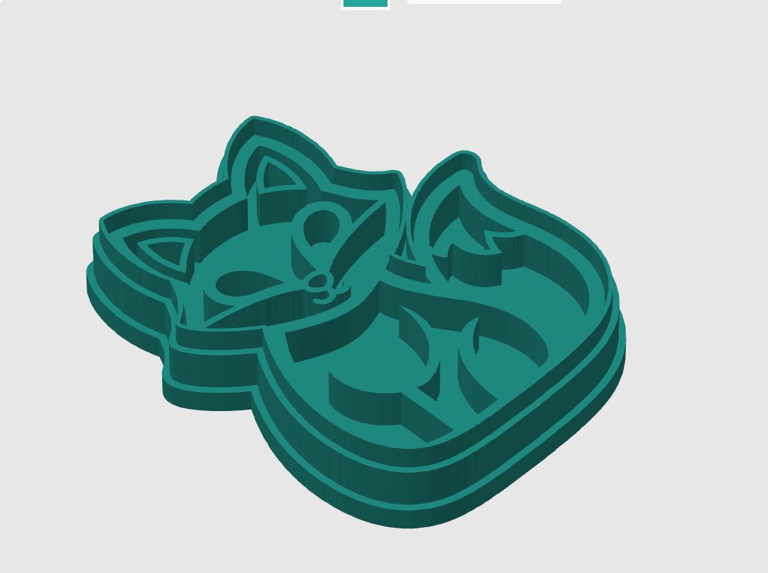 Ausstechform-Set – Fuchs (STL, 2‑teilig) – Cutter/Imprint Vorschau