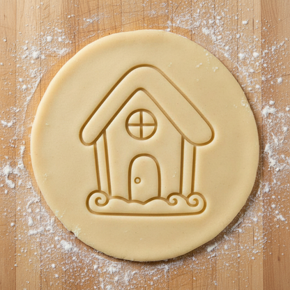Ausstechform-Set – Lebkuchenhaus (STL, 2‑teilig) – Rohling