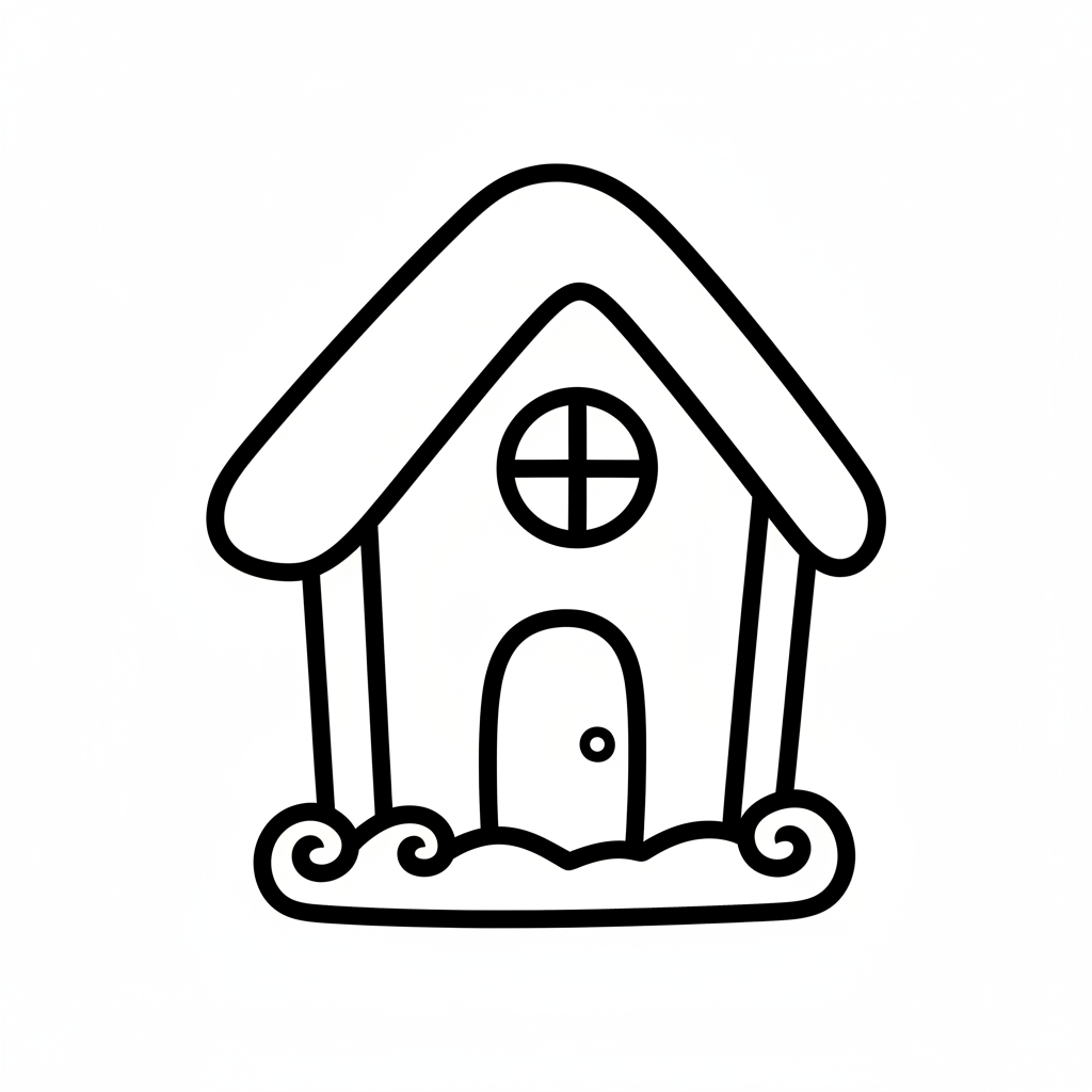 Ausstechform-Set – Lebkuchenhaus (STL, 2‑teilig) – Produktbild