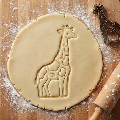 Ausstechform-Set – Giraffe (STL, 2‑teilig) – Rohling