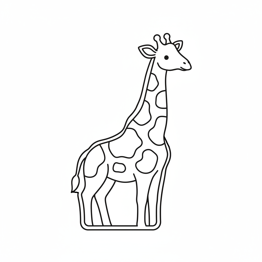 Ausstechform-Set – Giraffe (STL, 2‑teilig) – Produktbild