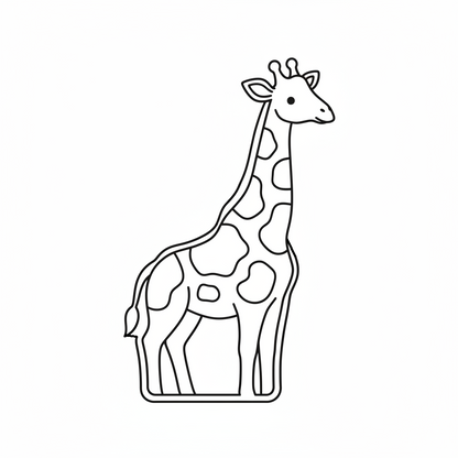 Ausstechform-Set – Giraffe (STL, 2‑teilig) – Produktbild