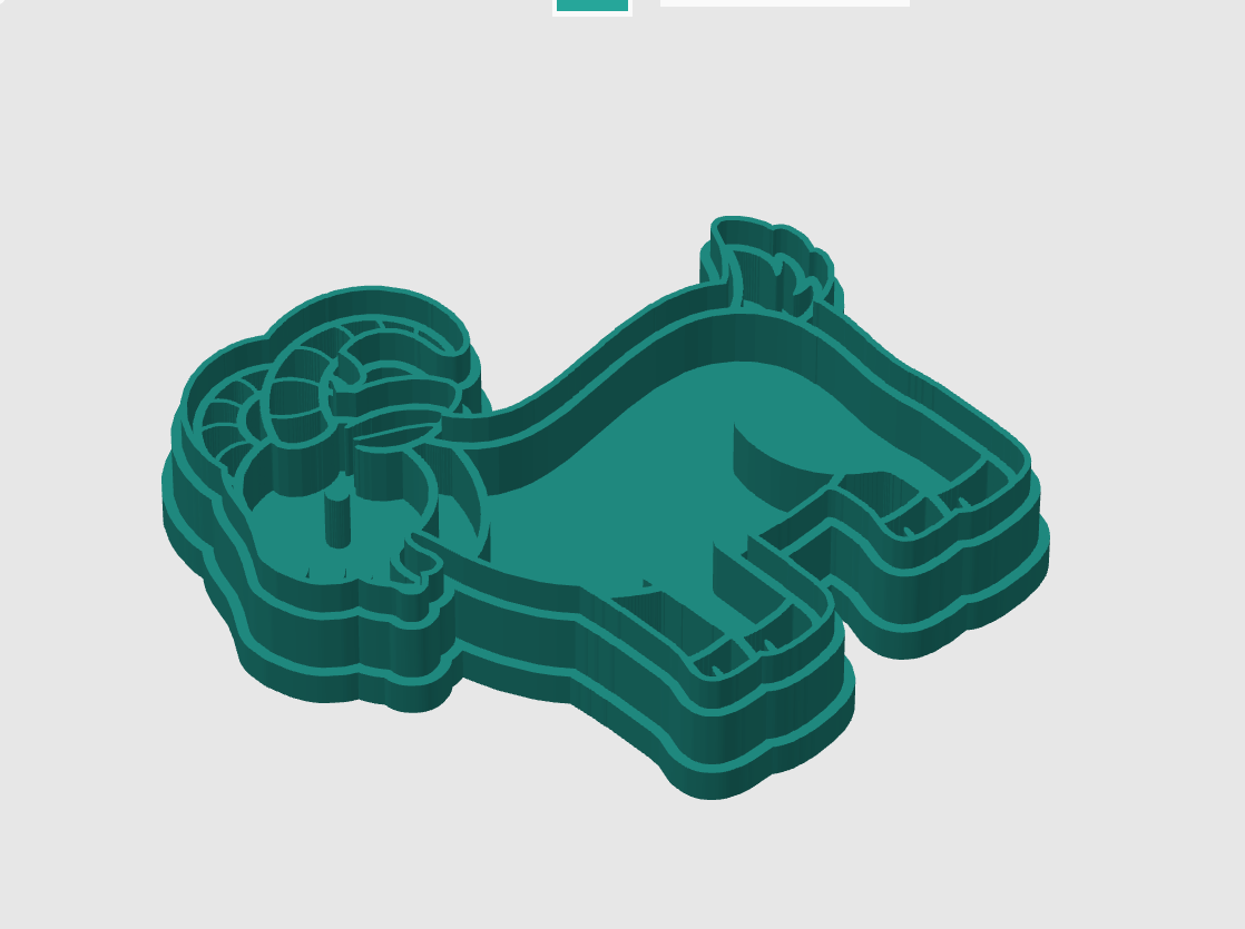 Ausstechform-Set – Ziege (STL, 2‑teilig) – Cutter/Imprint Vorschau