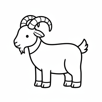 Ausstechform-Set – Ziege (STL, 2‑teilig) – Produktbild