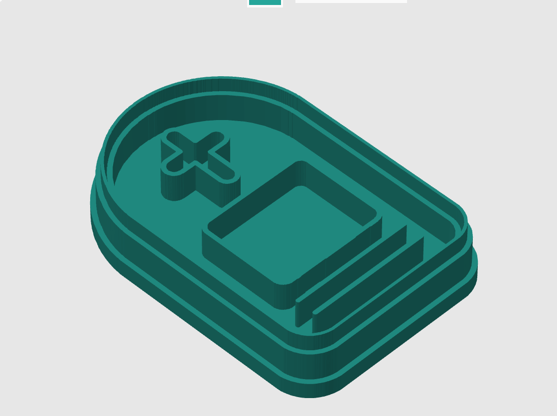 Ausstechform-Set – Grabstein (STL, 2‑teilig) – Cutter/Imprint Vorschau