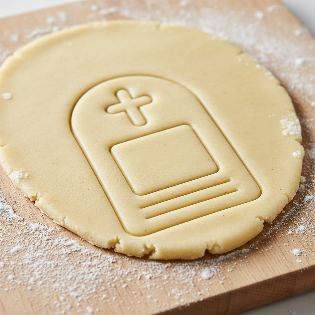 Ausstechform-Set – Grabstein (STL, 2‑teilig) – Rohling