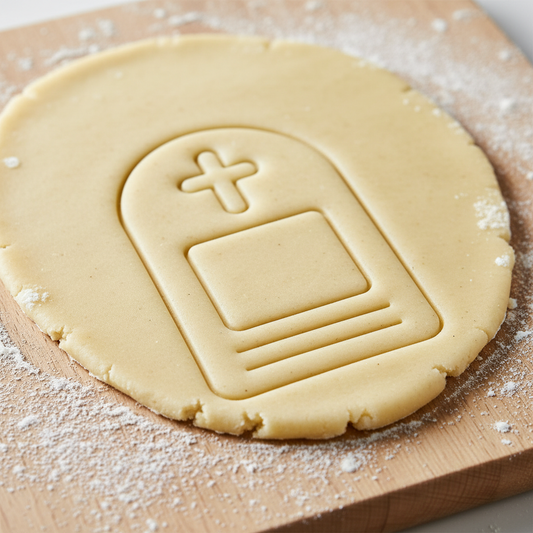 Ausstechform-Set – Grabstein (STL, 2‑teilig) – Rohling