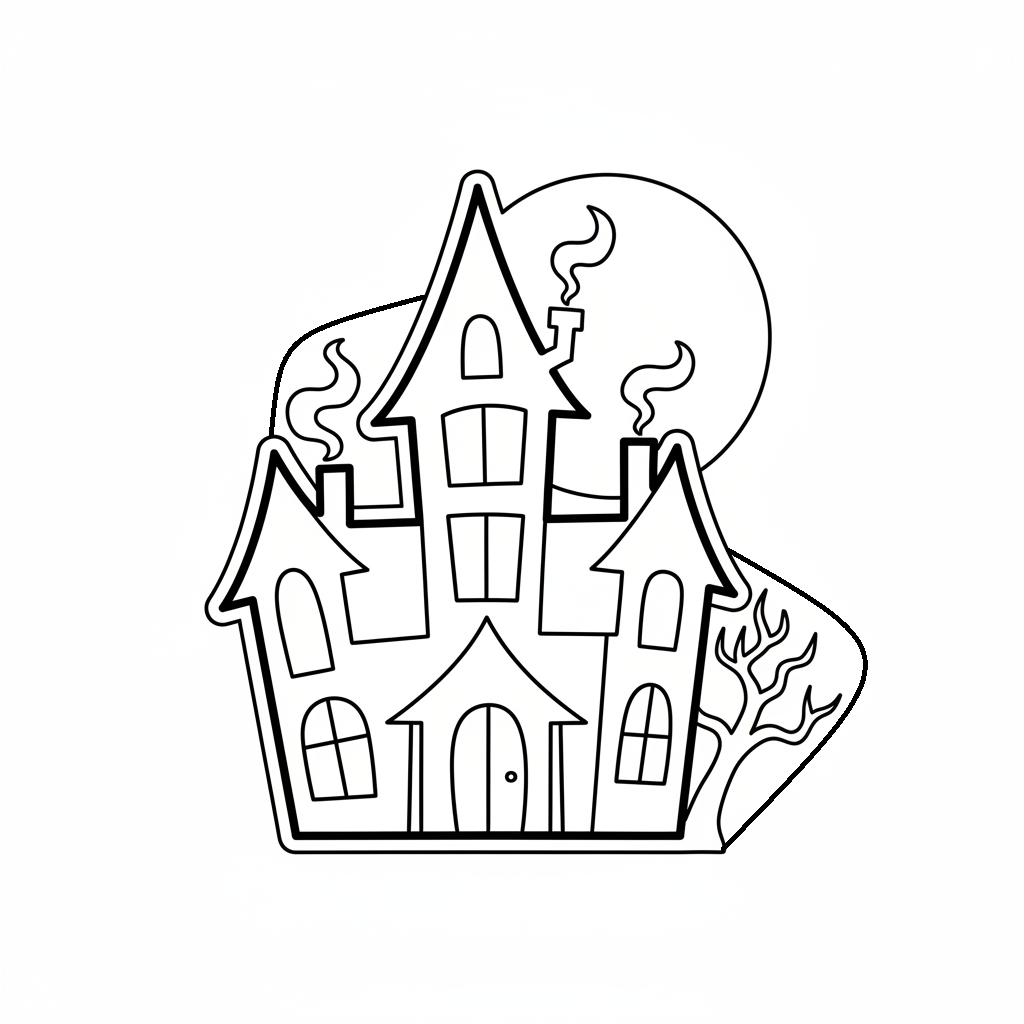 Ausstechform-Set – Spukhaus (STL, 2‑teilig) – Produktbild