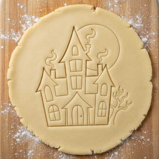 Ausstechform-Set – Spukhaus (STL, 2‑teilig) – Rohling