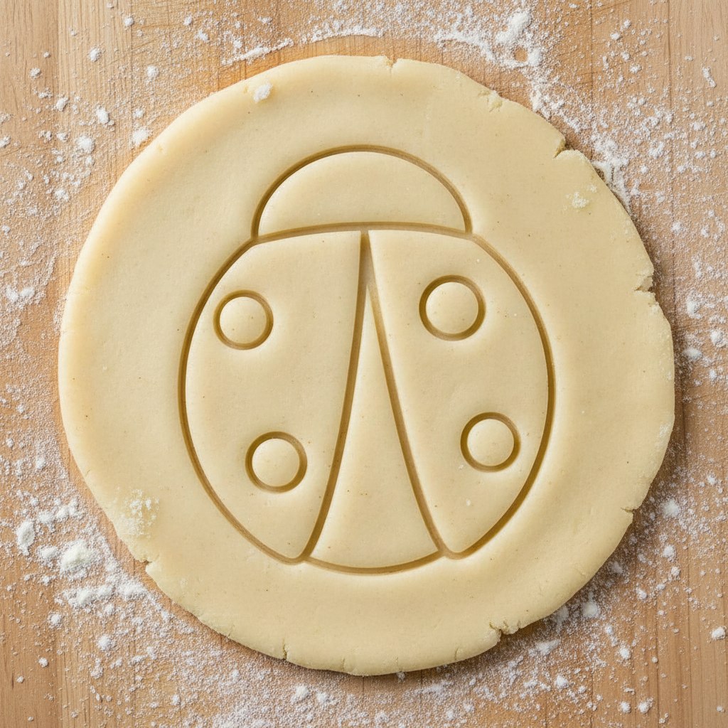 Ausstechform-Set – Marienkäfer (STL, 2‑teilig) – Rohling