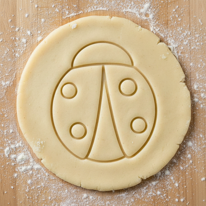 Ausstechform-Set – Marienkäfer (STL, 2‑teilig) – Rohling