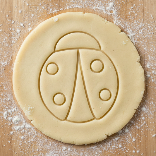 Ausstechform-Set – Marienkäfer (STL, 2‑teilig) – Rohling