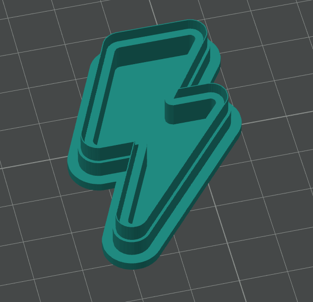 Ausstechform-Set – Blitz (STL, 2-teilig)