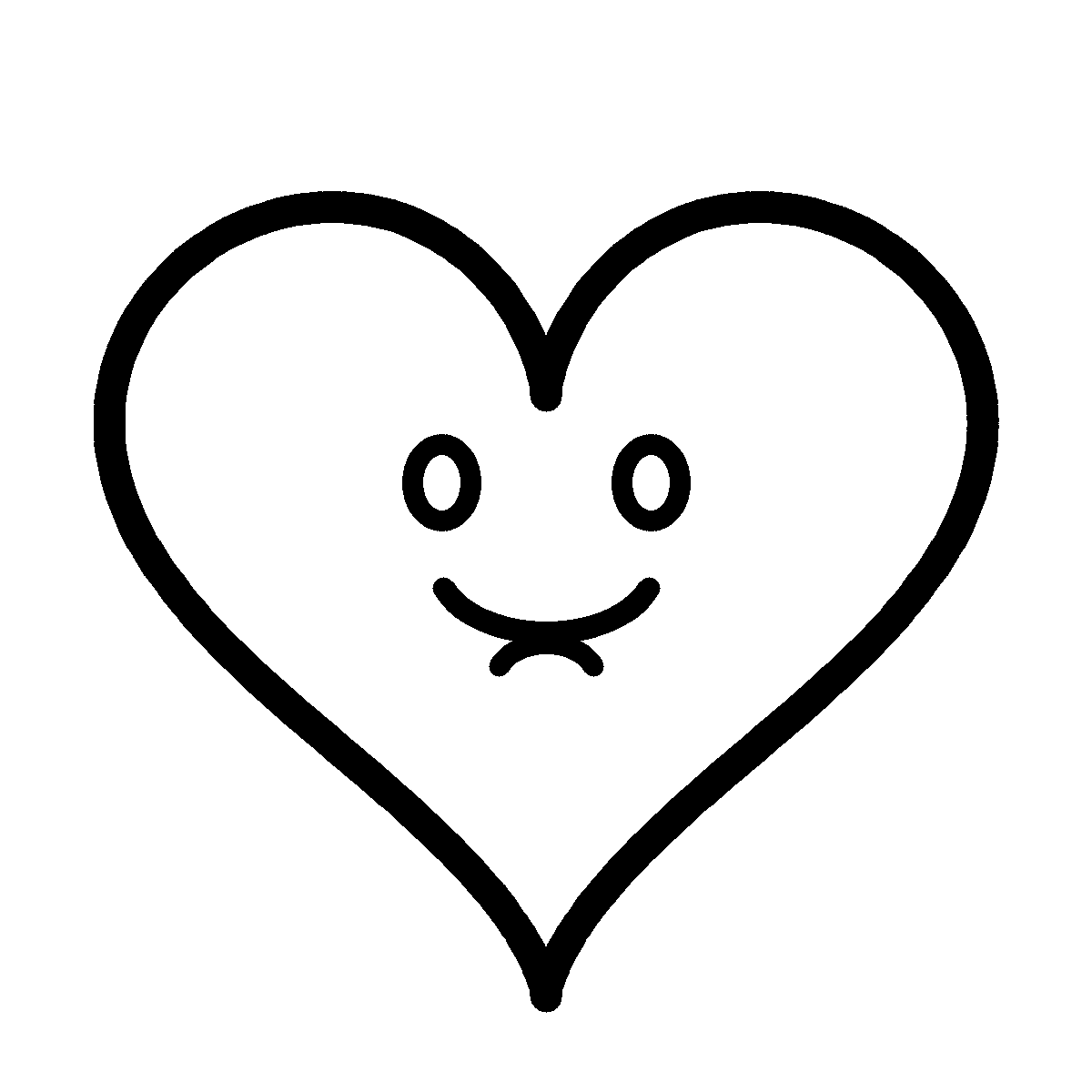Friendly Heart cookie cutter and imprint stamp