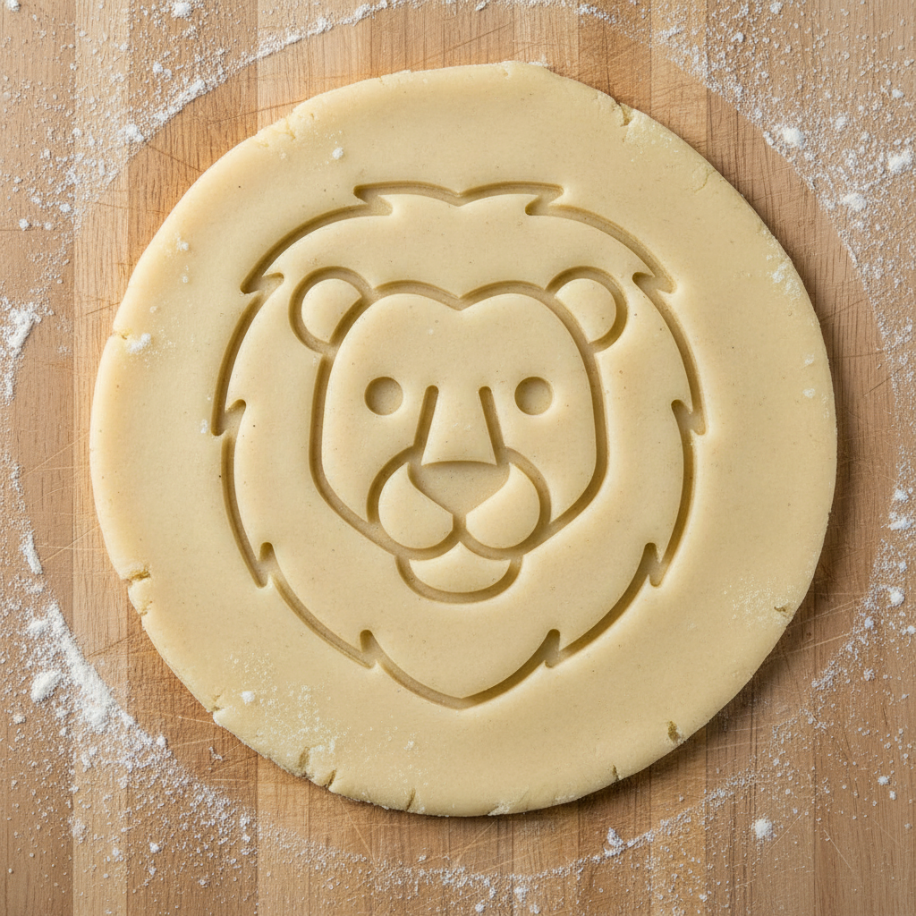 Ausstechform-Set – Löwe (STL, 2‑teilig) – Rohling