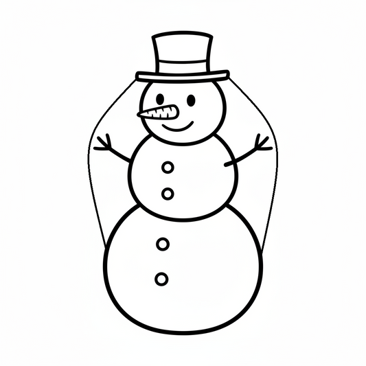 Ausstechform-Set – Minimalistischer Schneemann (STL, 2‑teilig) – Produktbild
