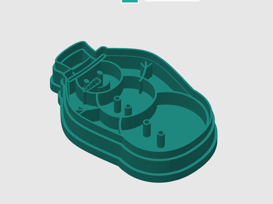 Ausstechform-Set – Minimalistischer Schneemann (STL, 2‑teilig) – Cutter/Imprint Vorschau