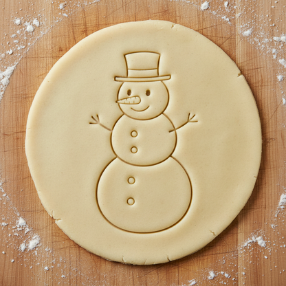 Ausstechform-Set – Minimalistischer Schneemann (STL, 2‑teilig) – Rohling