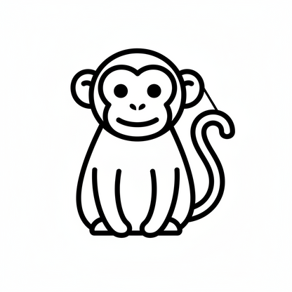 Ausstechform-Set – Affe (STL, 2‑teilig) – Produktbild