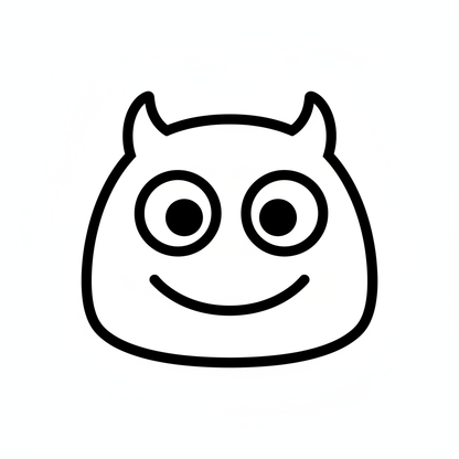 Ausstechform-Set – Monster-Gesicht (STL, 2‑teilig) – Produktbild