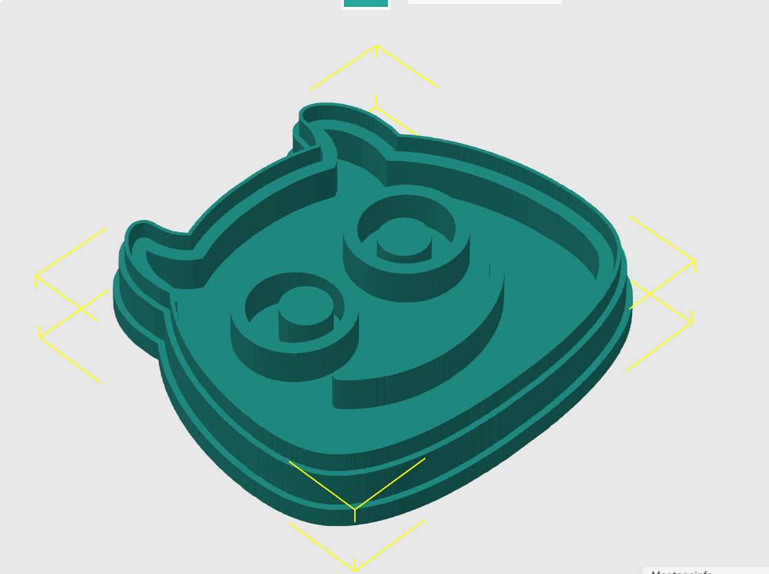 Ausstechform-Set – Monster-Gesicht (STL, 2‑teilig) – Cutter/Imprint Vorschau