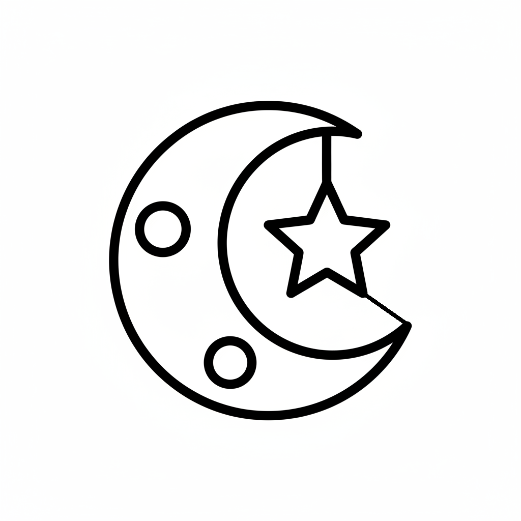 Ausstechform-Set – Mond (STL, 2‑teilig) – Produktbild