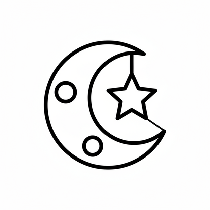 Ausstechform-Set – Mond (STL, 2‑teilig) – Produktbild