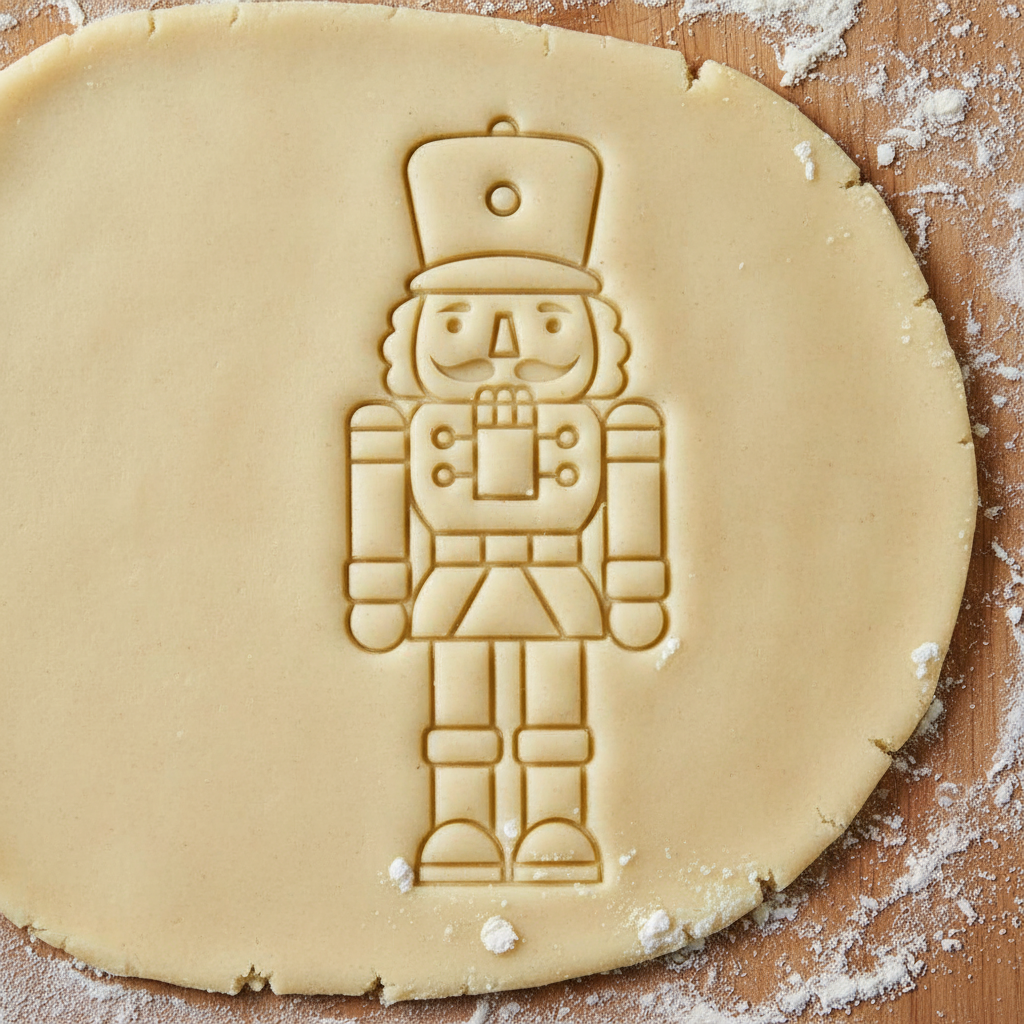 Ausstechform-Set – Nussknacker (STL, 2‑teilig) – Rohling