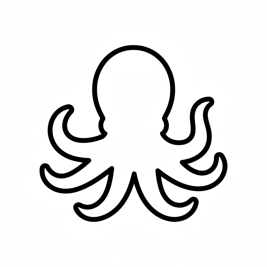 Ausstechform-Set – Oktopus (STL, 2‑teilig) – Produktbild