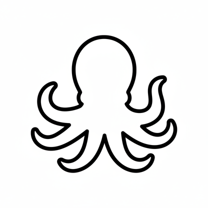 Ausstechform-Set – Oktopus (STL, 2‑teilig) – Produktbild