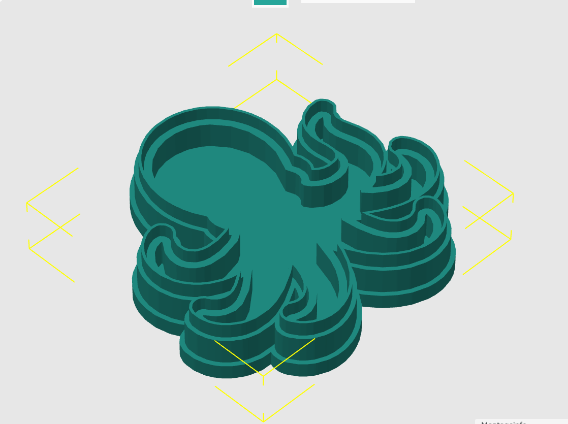 Ausstechform-Set – Oktopus (STL, 2‑teilig) – Cutter/Imprint Vorschau