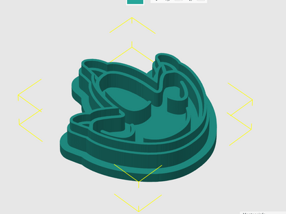 Ausstechform-Set – Pfote (STL, 2-teilig)