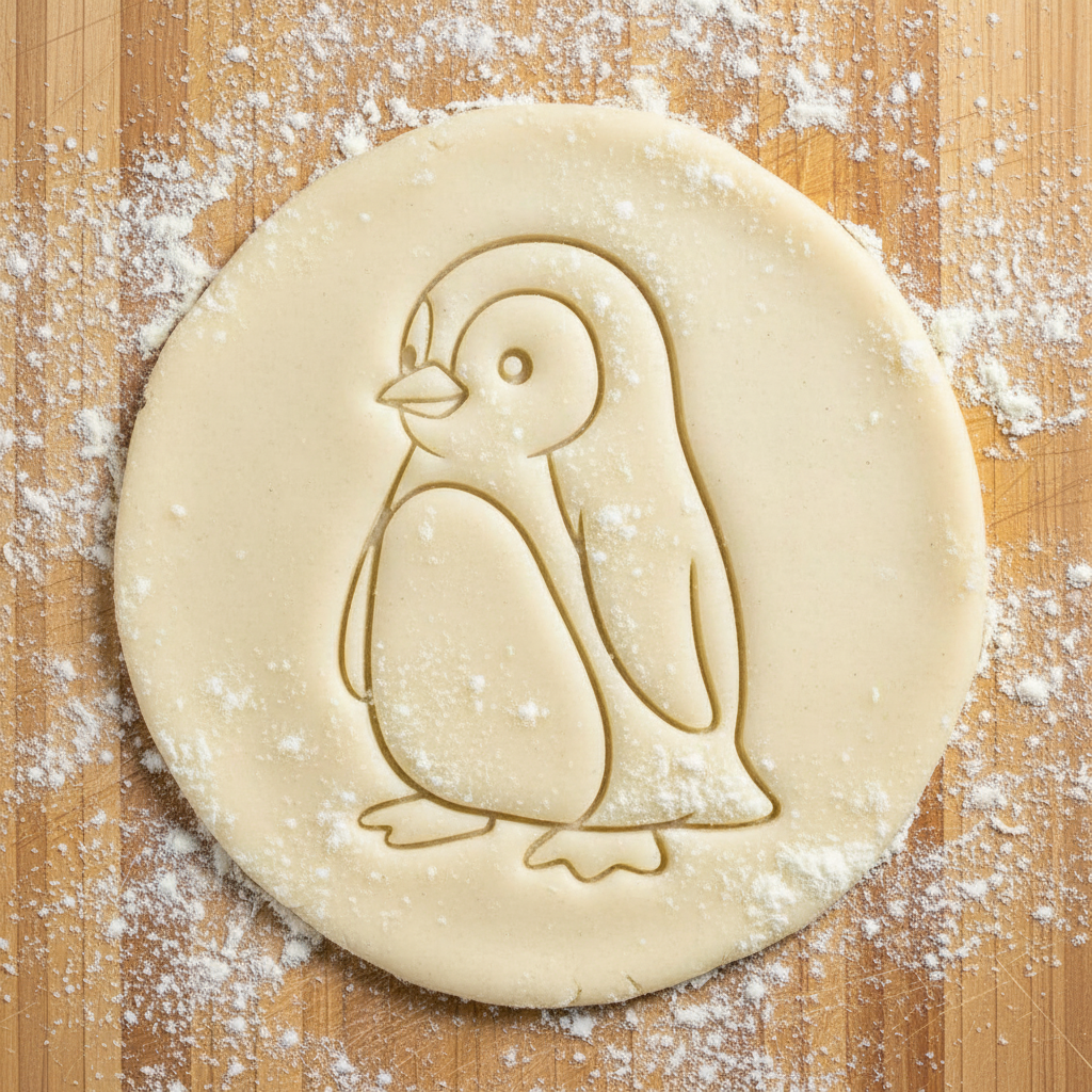 Ausstechform-Set – Pinguin (STL, 2‑teilig) – Rohling