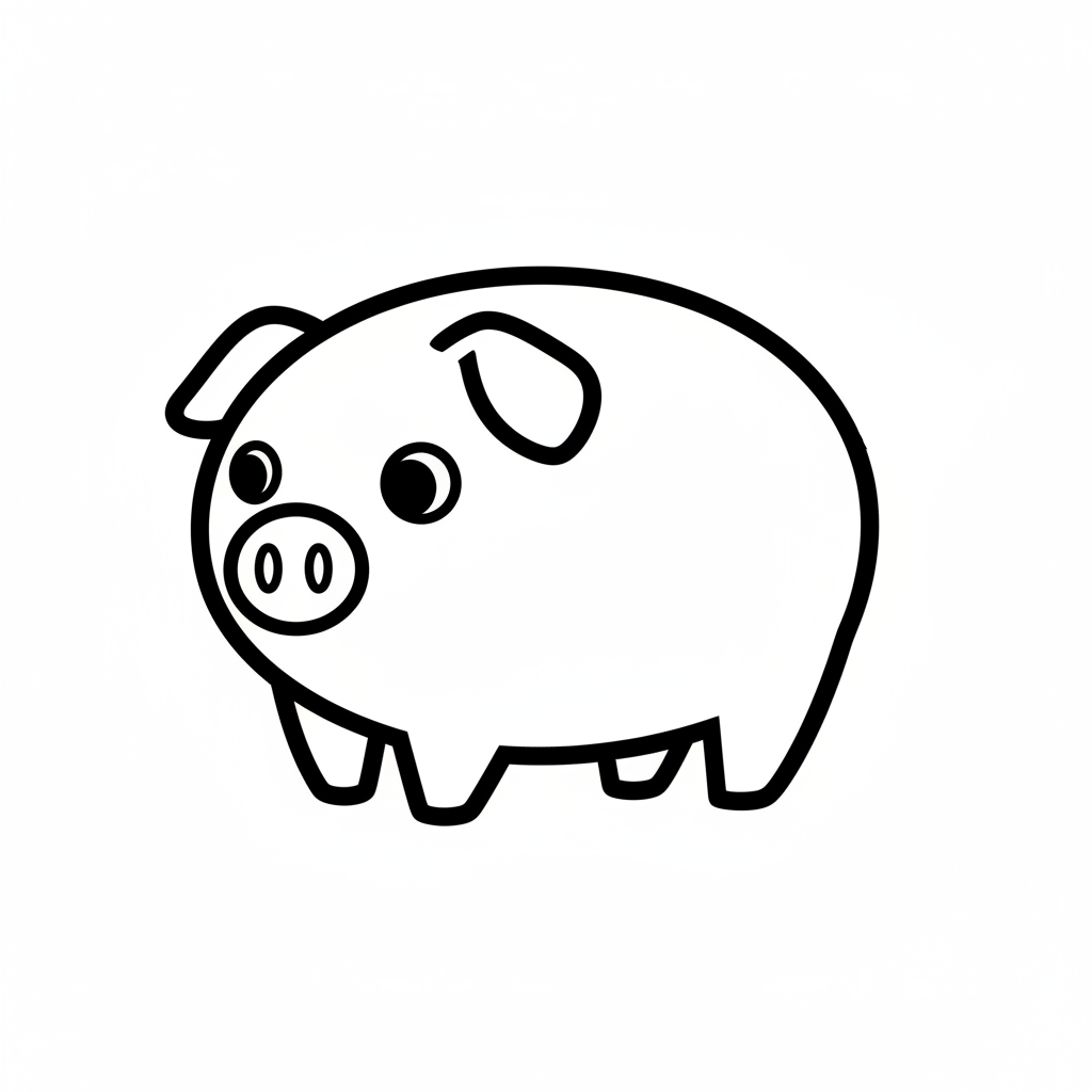 Ausstechform-Set – Schwein (STL, 2‑teilig) – Produktbild