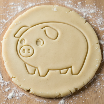 Ausstechform-Set – Schwein (STL, 2‑teilig) – Rohling