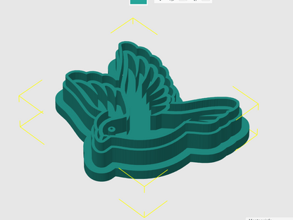 Ausstechform-Set – Pigeon1 (STL, 2-teilig)