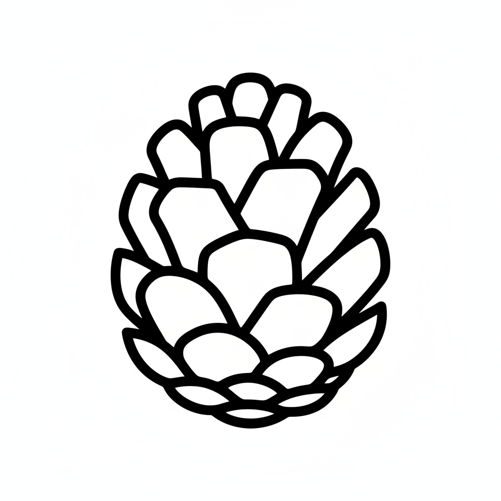 Ausstechform-Set – Tannenzapfen (STL, 2‑teilig) – Produktbild