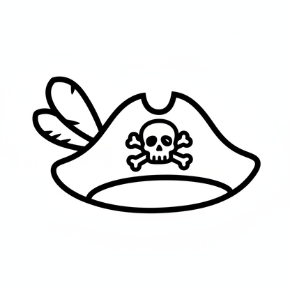 Ausstechform Piratenhut – STL Cookie Cutter Set (2‑teilig)